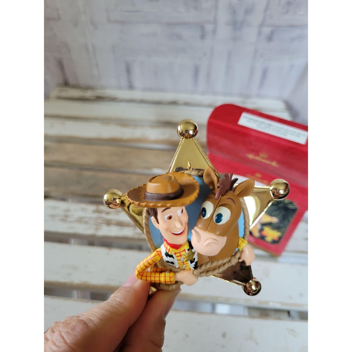Hallmark Woody's Roundup Toy Story 2 Sheriff Star Ornament Etsy UK