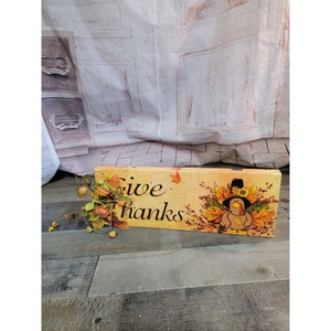 Dar gracias iluminar pavo de Acción de Gracias otoño cosecha decoración pared arte calabaza piña