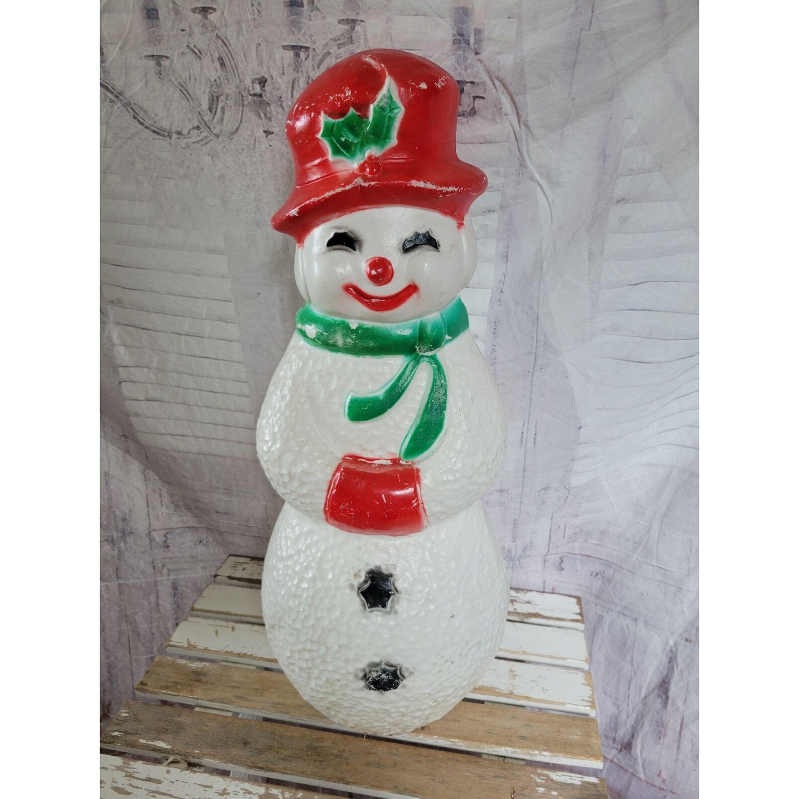 Union products snowman blow mold lawn Xmas decor mini Etsy
