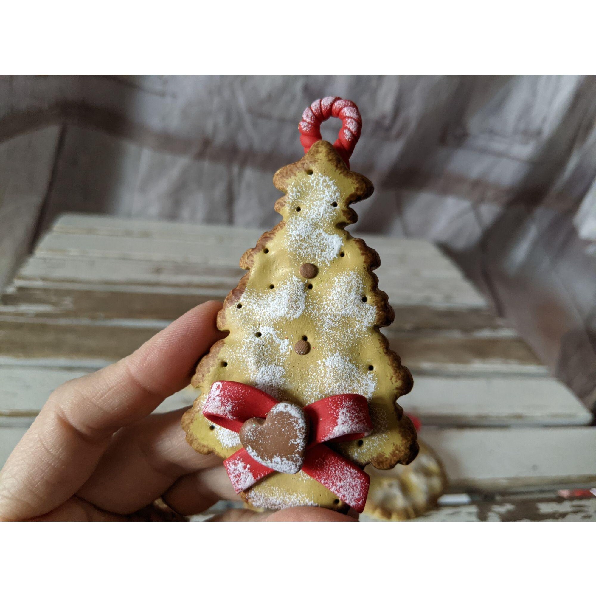 Vintage Cookie Tree Wreath Train Candy Cane Set of 5  display picture 1