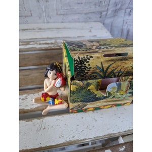 Grolier Mowgli porcelain ornament present Xmas holiday tree