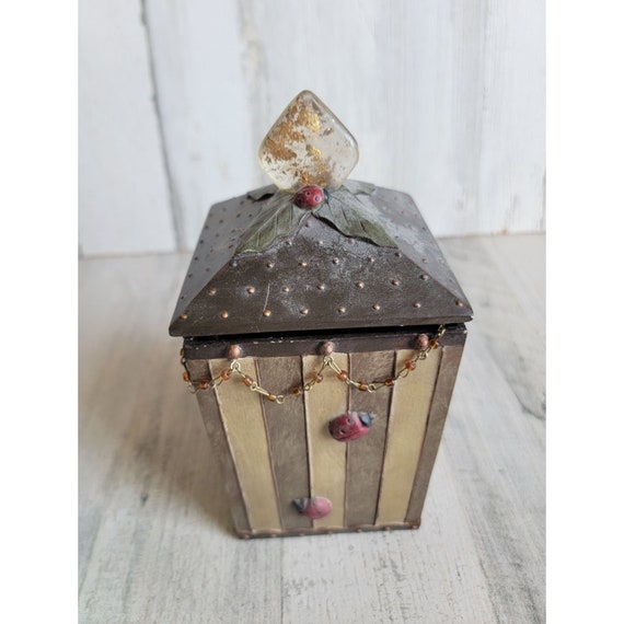 Lady bug unique trinket box bug spring home decor… - image 2