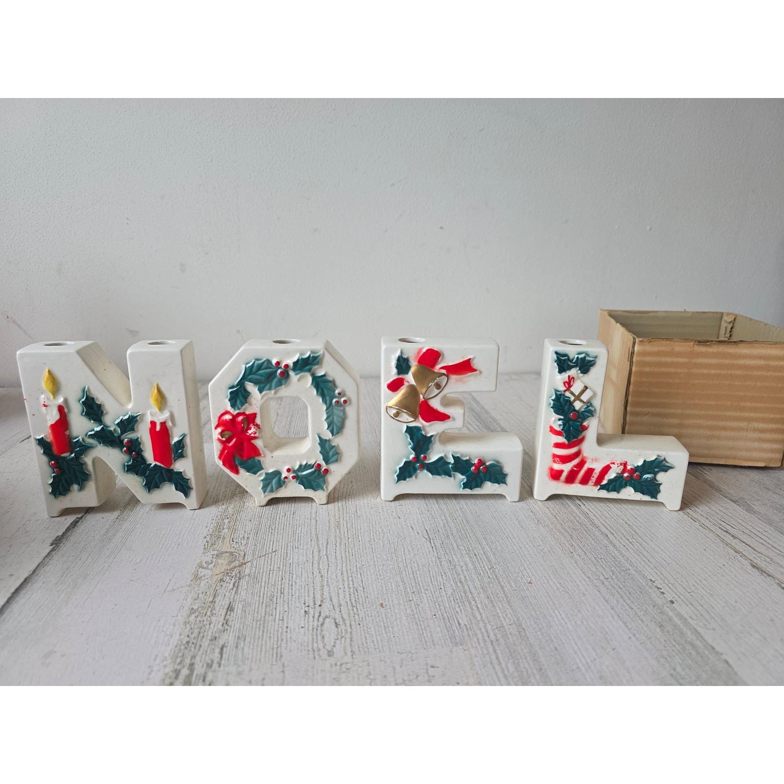 Vintage Ceramic Noel Letters - Etsy