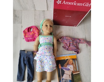 American Girl doll meet Julie Xmas toy figure