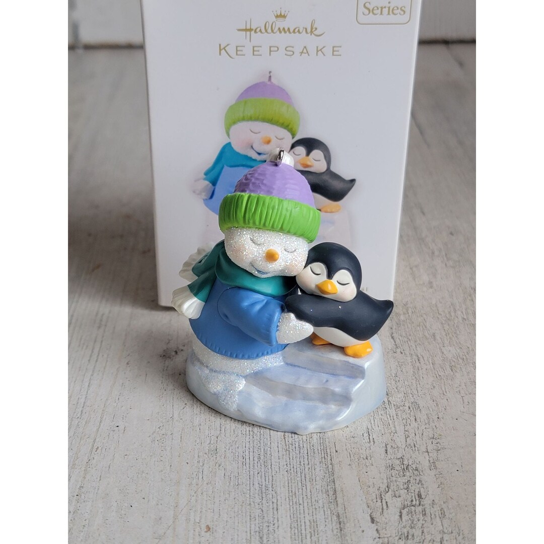 Hallmark Snow Buddies Snowman Penguin Ornament Xmas Etsy