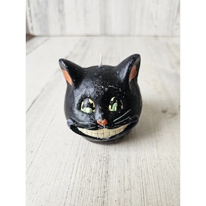 Cat candle Halloween vintage home decor