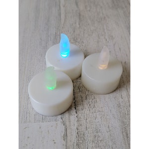 Halloween LED mehrfarbiges Kerzenset Dekor