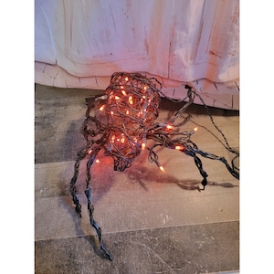 Halloween illumine la décoration de la maison de l&#39;accessoire effrayant d&#39;araignée