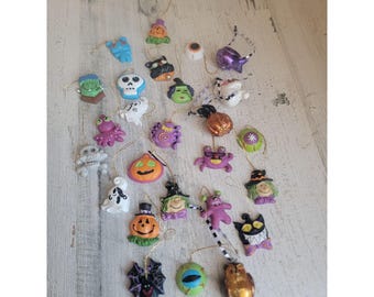 Mini mostro di Halloween, ornamento di strega, set di Natale, zucca fantasma