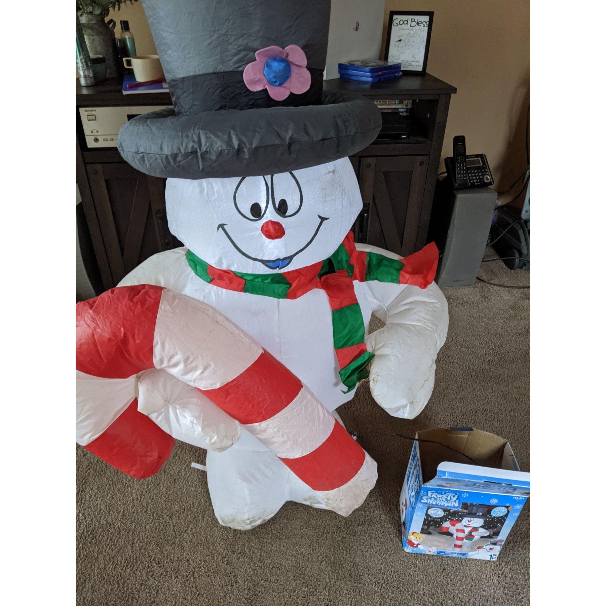 Gemmy inflatable frosty the snowman Xmas lawn decor 42 Etsy
