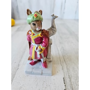 Royal Doulton Arabian nights bunnykins DB 315 bunny rabbit statue peacock
