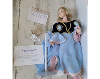 Danbury Mint Cenicienta Judy belle muñeca coleccionable princesa