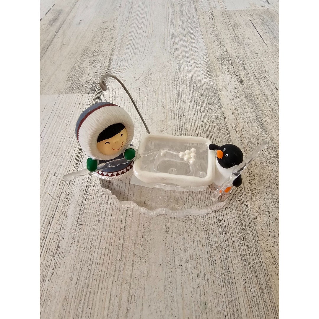Hallmark Eskimo Friends 1996 Ornament Pool Xmas Etsy