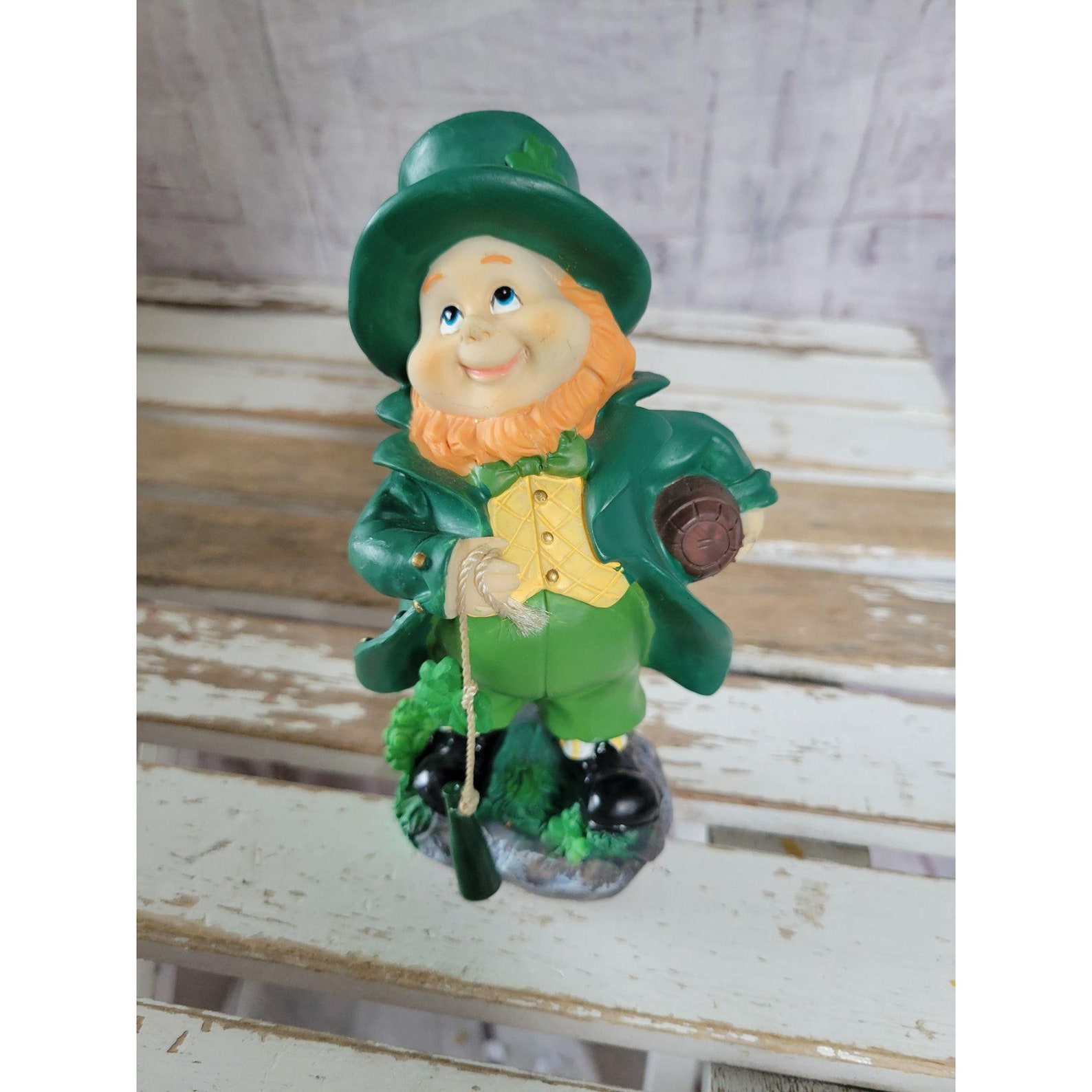 Greenbrier leprechaun St Patrick's Day figurine statue Etsy
