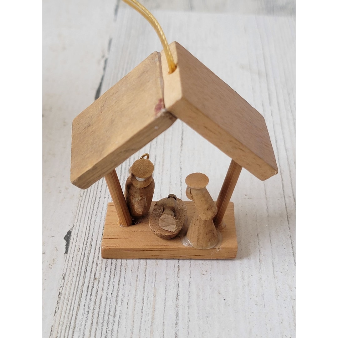 Mini Baby Jesus Nativity Scene Ornament Xmas Decor Etsy