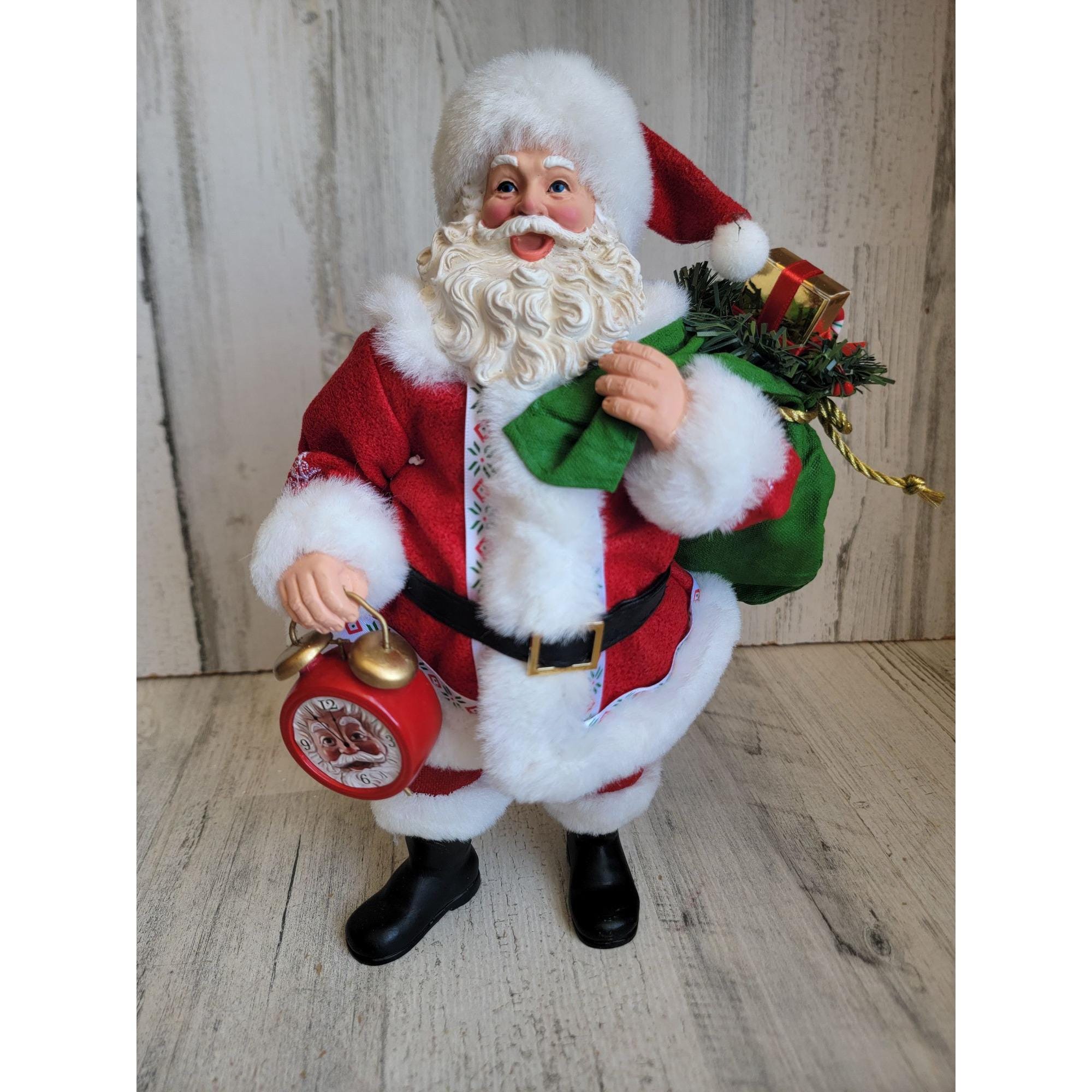 Clothique Possible Dreams Running Late Clock RARE Xmas Santa Claus