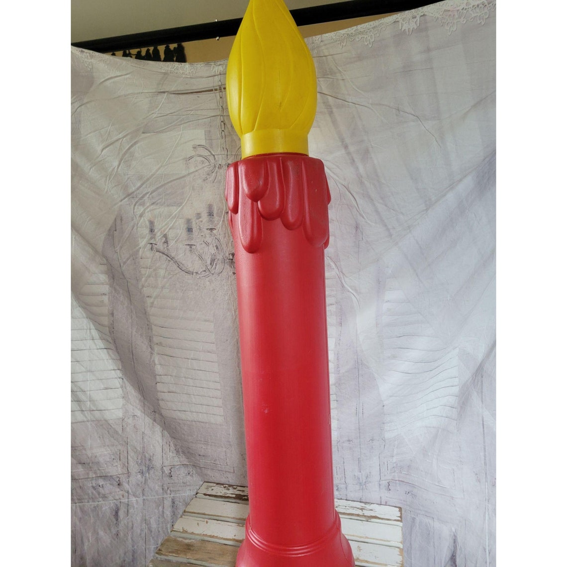 40 Noel candle blow mold lawn decor Xmas HUGE light Etsy