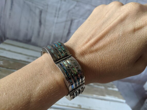 Rancho alegre bracelet mother of pearl vintage wo… - image 7