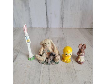 Einzigartige Osterhase mager Vielfalt Küken Wohnkultur Set Figur