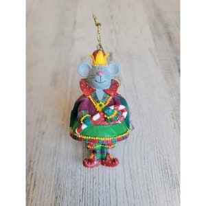 Vintage Russ Beeren Zucker Nussknacker Pflaume Fantasy Maus König Ornament Weihnachten