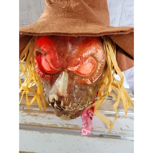 Magic power scarecrow skeleton Halloween prop light up sound scary