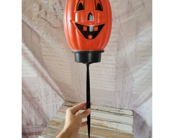 Pumpkin blow mold cover pathway Halloween decor light up