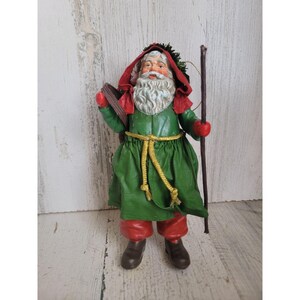 Clothtique old world Santa claus mini ornament Xmas set vintage