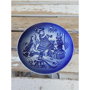 B&g little concert 1989 día del niño perros mini plato decorador azul