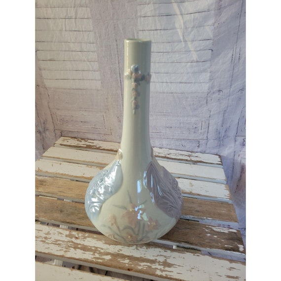 Lladro vase large lady flower RARE h22f decor home Etsy