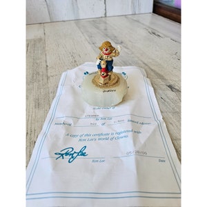 Ron Lee steamer train engine cloud circus 1999 statue figurine gold 922 of 2500