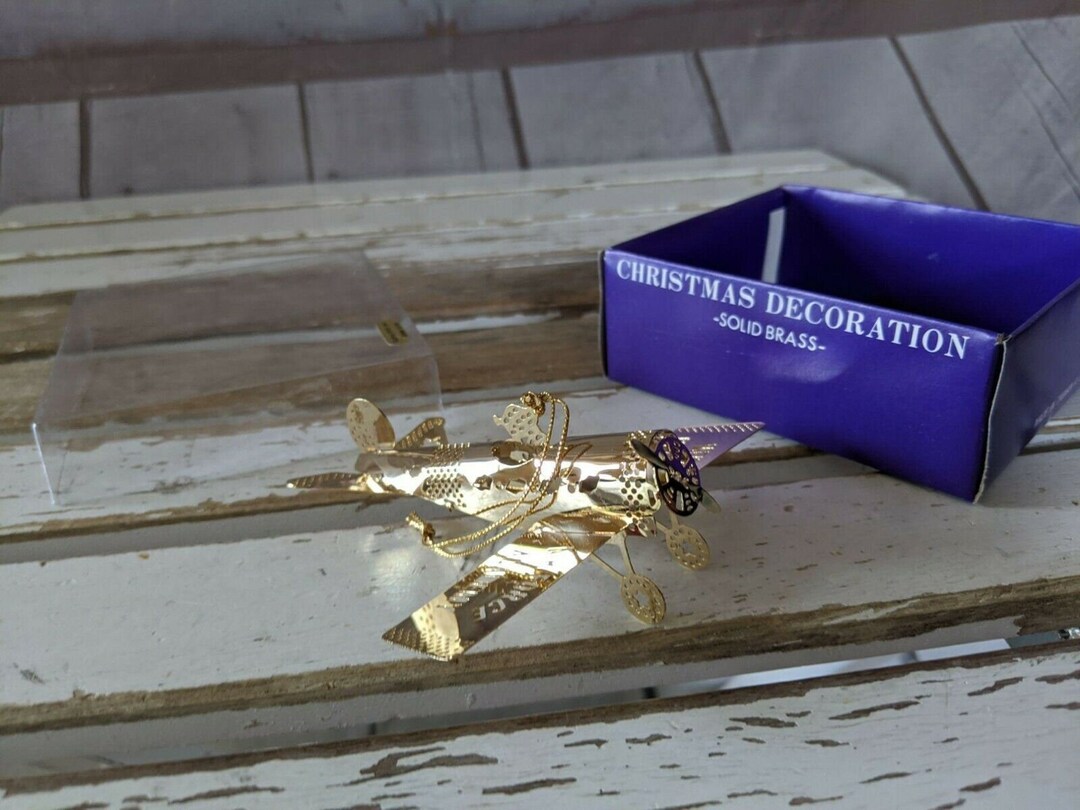 Vintage Solid Brass Christmas Decorations Collectibles Etsy