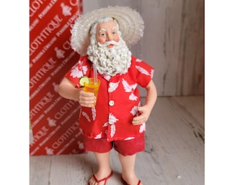 Jim Shore Seaside Greetings Santa Claus Hanging Ornament  display picture 1