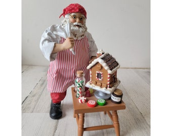 Cloutique possible dreams Gingerbread House Santa xmas figure decor Santa