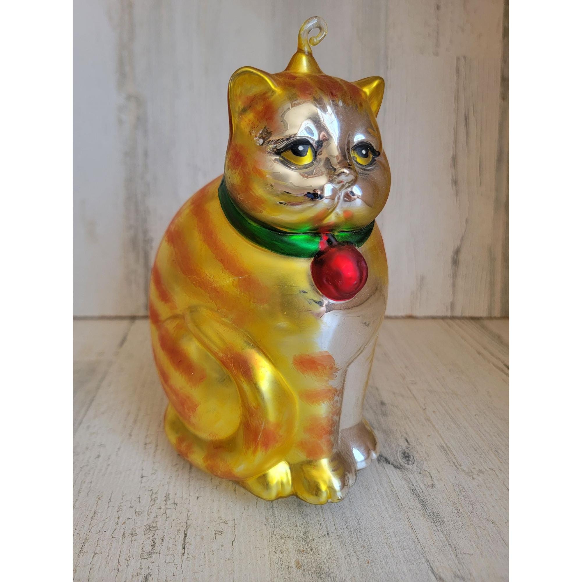 Dept 56 大きなオレンジ色の猫のオーナメント ヴィンテージ