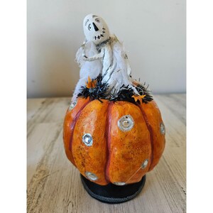 Cjf candy corn Lane pumpkin ghost vintage style rhinestone shabby chic decor statue figurine unique decor