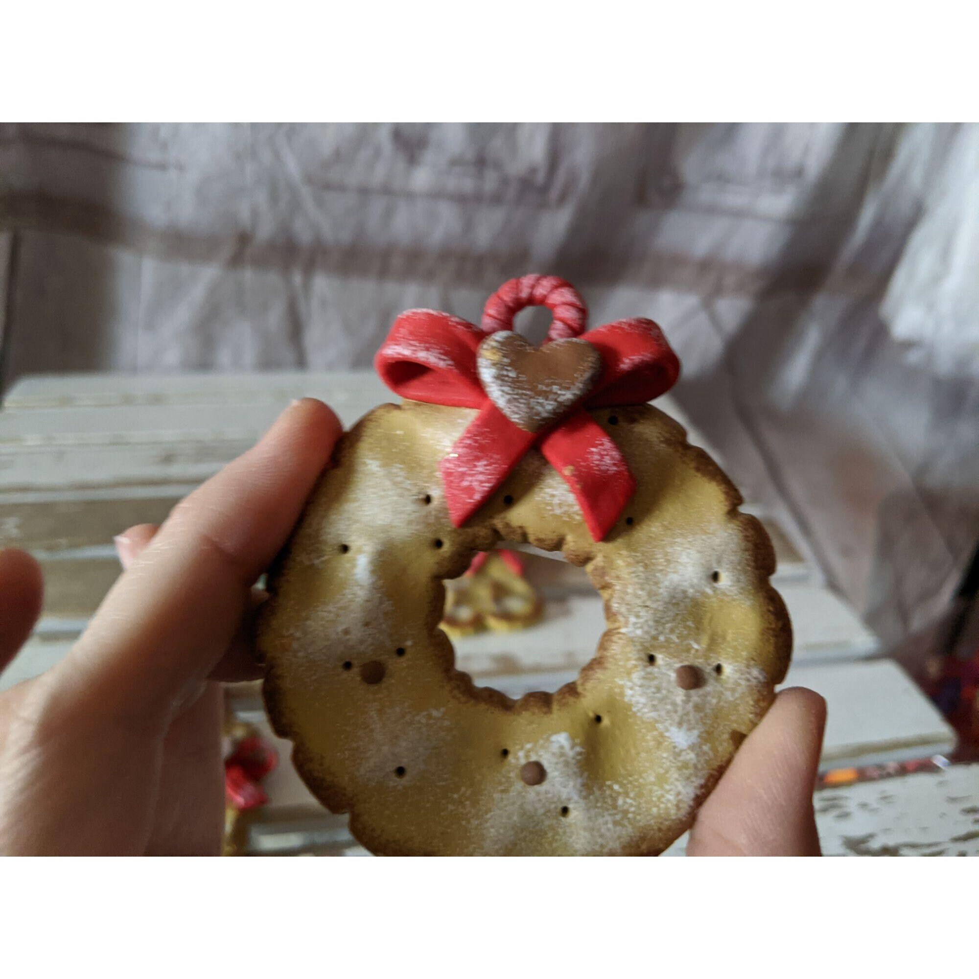 Vintage Cookie Tree Wreath Train Candy Cane Set of 5  display picture 1