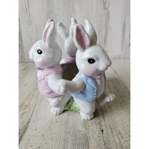 Midwest Cannon cade Easter Bunny vaso arredamento unico vintage in ceramica primavera coniglio arredamento danzante