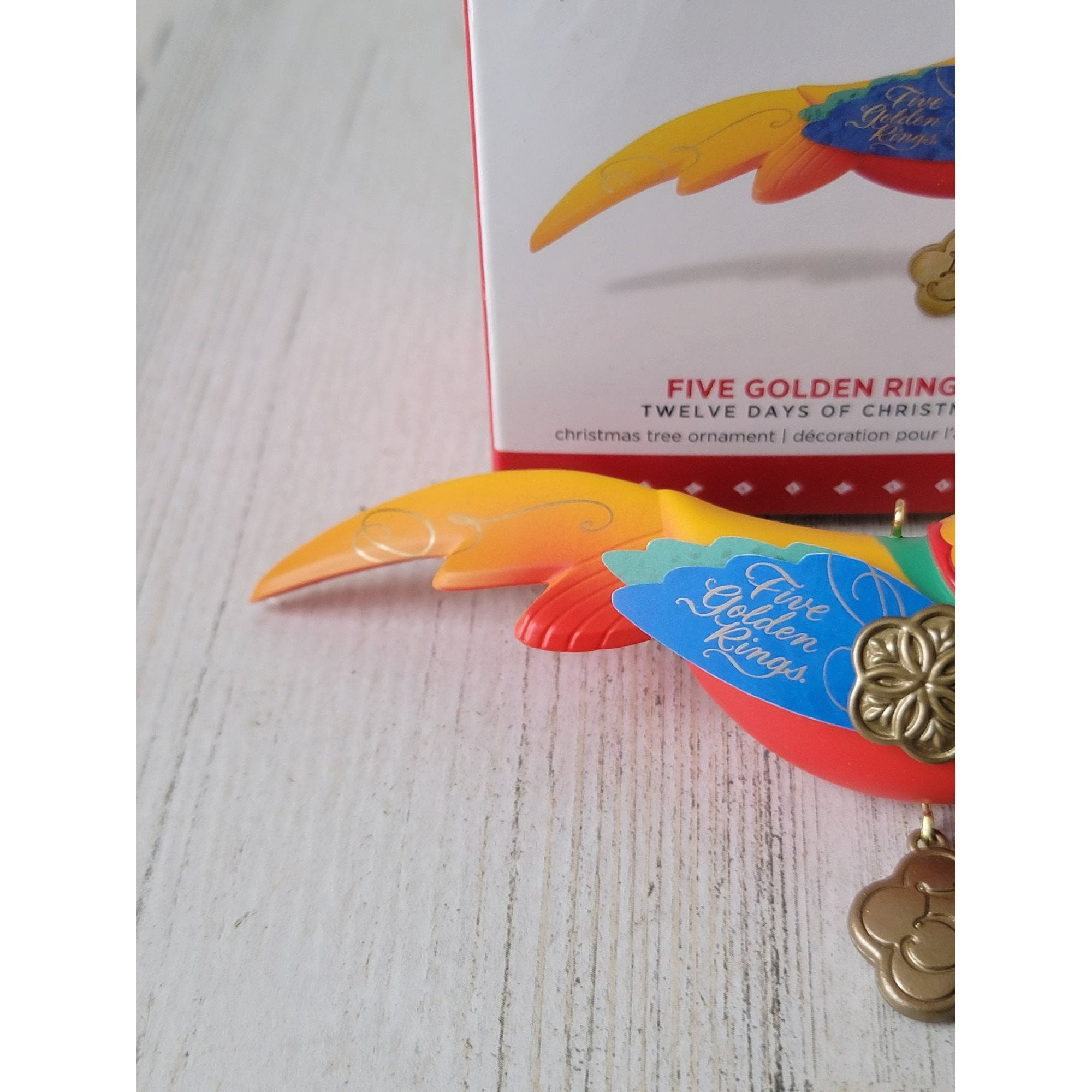Hallmark 5 Golden Rings 12 Days of Xmas Ornament Decor - Etsy