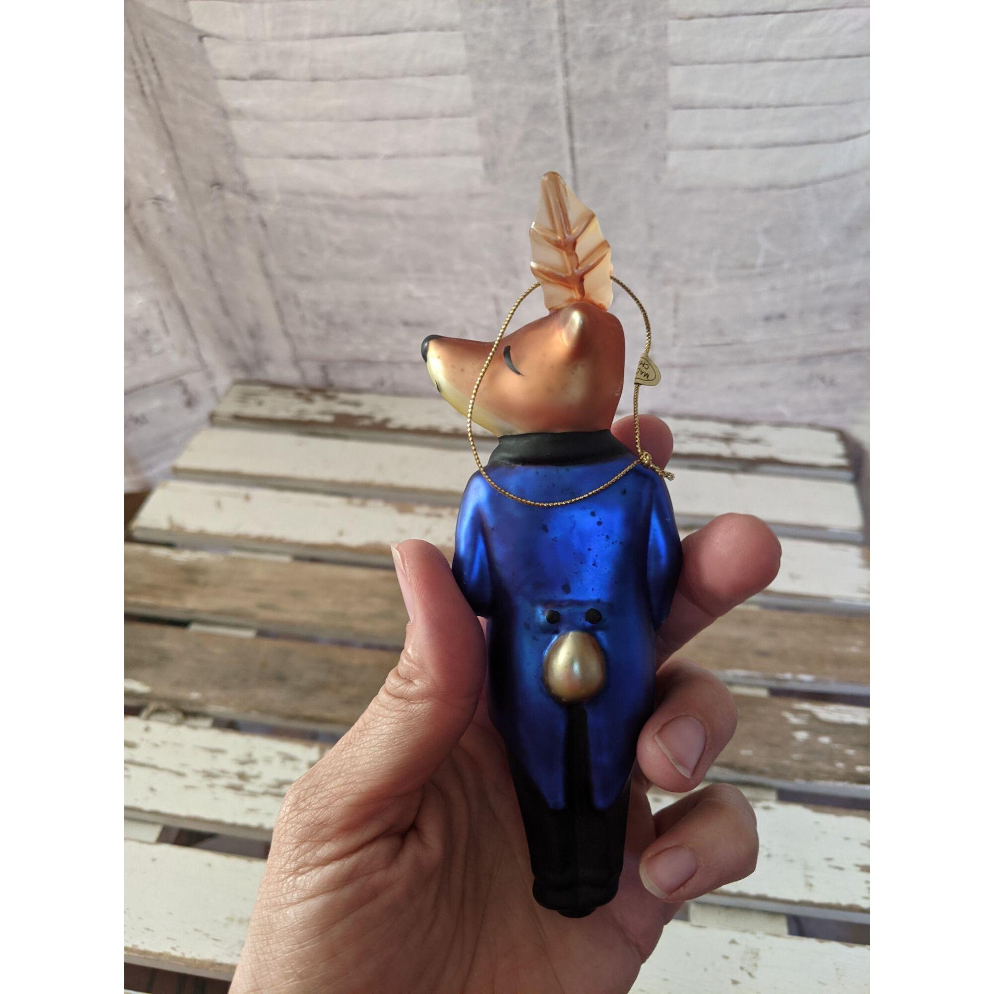 Pottery Barn dasher glass reindeer ornament Xmas holiday tree Etsy