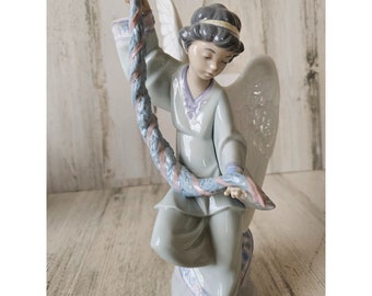 リヤドロ磁器彫刻 - フルートを持つ天使 - Etsy 日本