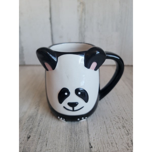 Tag 3D panda bear face mug cup kitchenware