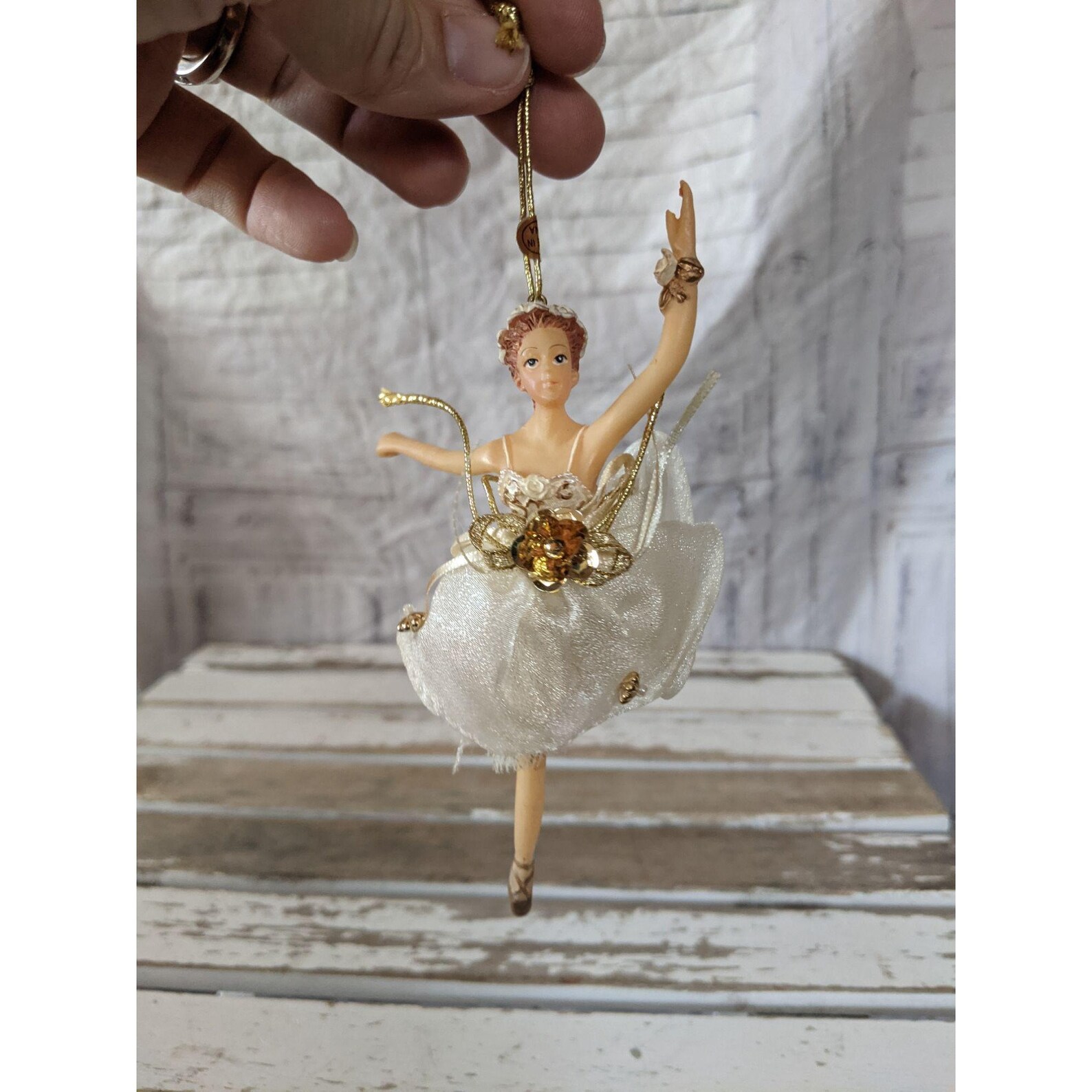 Ballerina girl dancing ornament Xmas holiday tree large Etsy