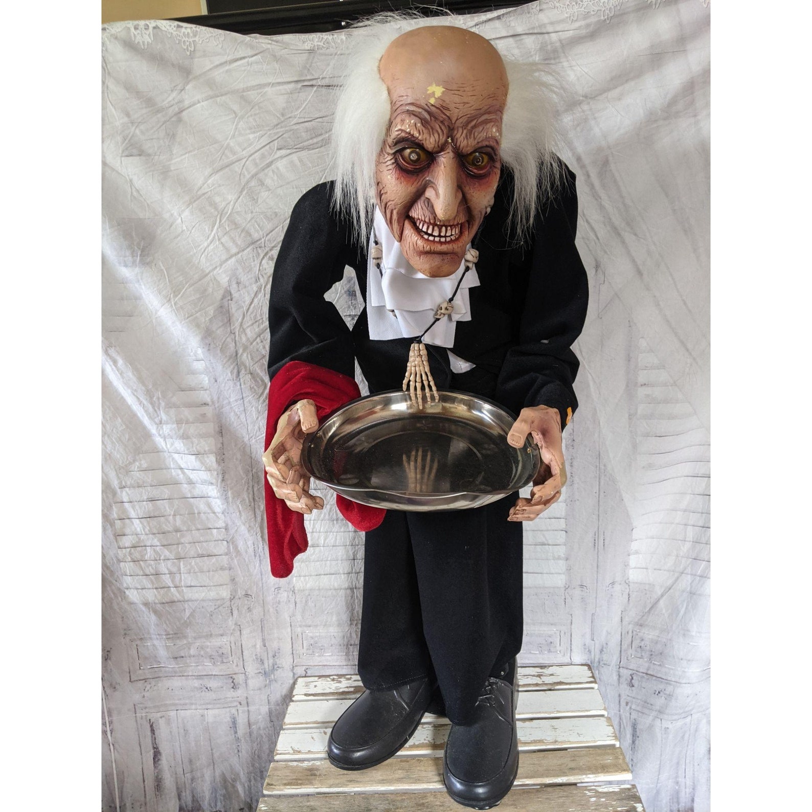 Pan asian Butler animated Halloween prop greeter haunted Etsy