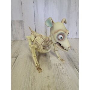 Gemmy AS IS Boney Barney skeleton Halloween dog prop