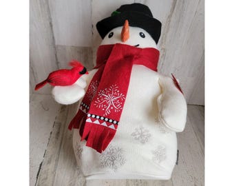 Decorazione natalizia in peluche con pupazzo di neve di Hallmark Evergreen, film di Natale