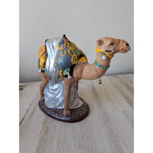 Vintage accents unlimited camel nativity chalkware large Xmas decor