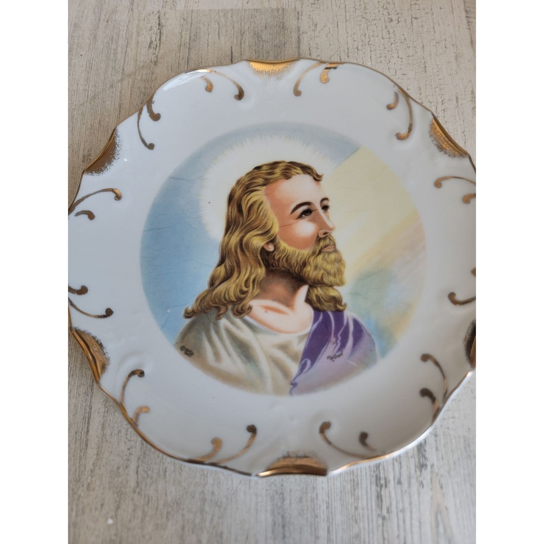 JESUS CHRIST レリーフ 壁掛けプレート 真鍮製 JESUS CHRIST レリーフ