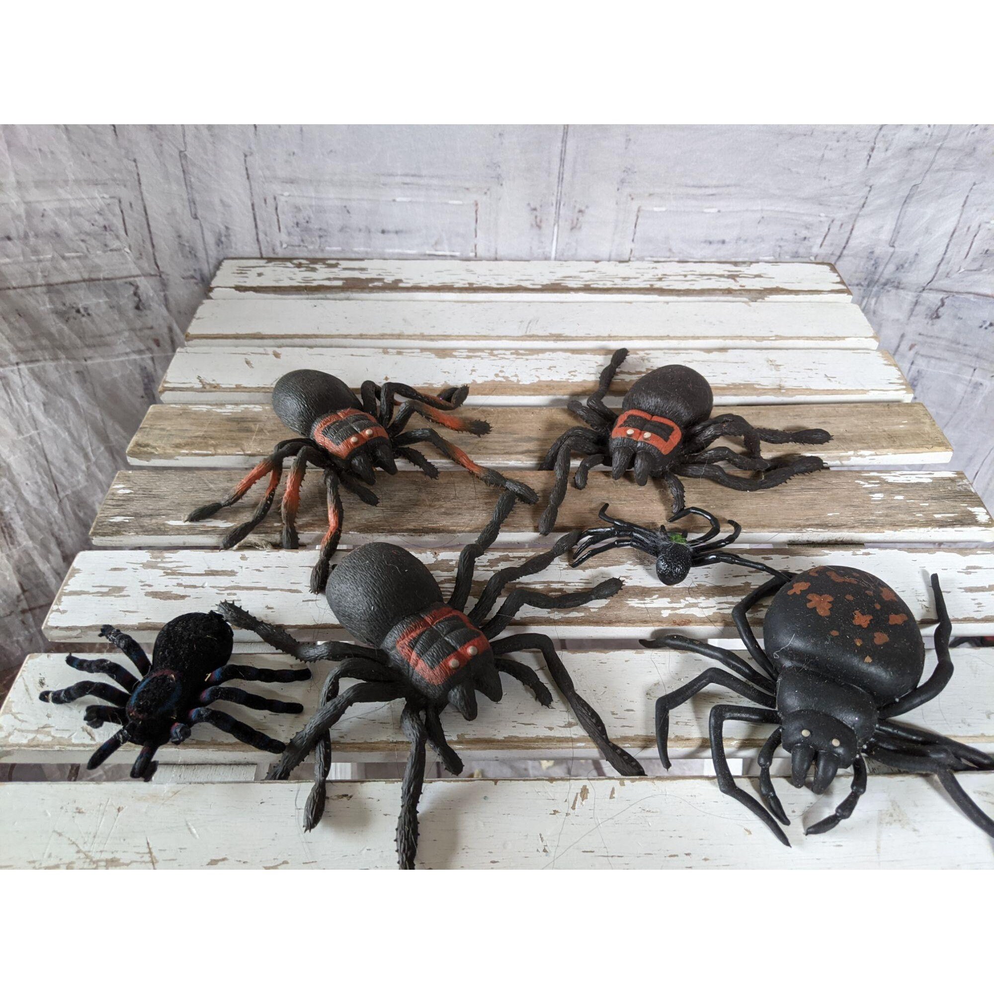 Vintage imperial rubber spider Halloween prop set black widow Etsy