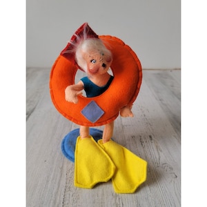 Annalee Darla innertube swimmer girl plush beach collectible