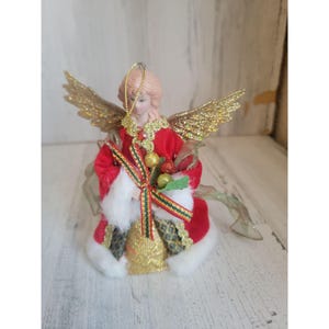 Vintage mini cherub Angel Tree Topper Xmas home decor